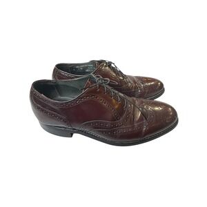 Strafford Burgundy Wingtip Oxford Dress Shoes Men's Size‎ 7 D
